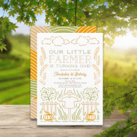 Little Farmer Harvest Scarecrow 1st Birthday
