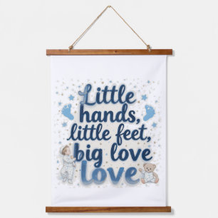 Little feet baby shower  hanging tapestry