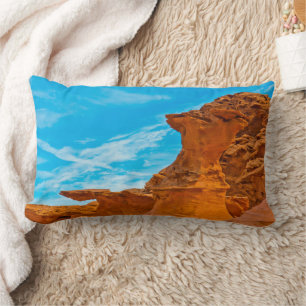 Little Finland Red Rock Sculptures Lumbar Pillow