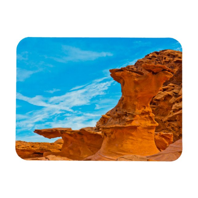Little Finland Red Rock Sculptures Magnet (Horizontal)