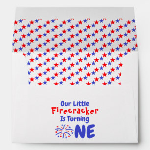 Little Firecracker 1st Birthday Envelope