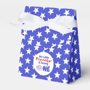 Little Firecracker 1st Birthday Favor Box