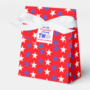 Little Firecracker 2nd Birthday Favor Box