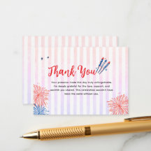 Little Firecracker 4th July Thank You