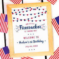 Little Firecracker 4th Of July 1st Birthday