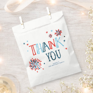 Little Firecracker 4th of July Birthday Party Favour Bag