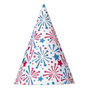 Little Firecracker 4th of July Red White and Blue Party Hat