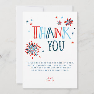 Little Firecracker 4th of July Thank You Card