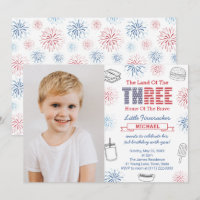 Little Firecracker Cookout 3rd Birthday Party
