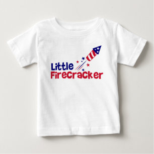Little Firecracker: Sparking Independence Day Joy Baby T-Shirt
