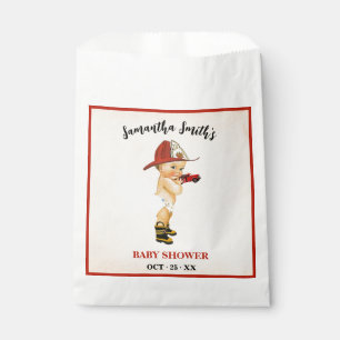 Little Firefighter Baby Shower Party Favor Bag