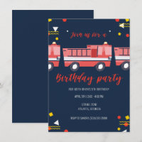 Little Firefighter Boys Birthday Party