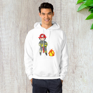 Little Fireman Hero Putting Out Fire Hoodie
