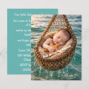 Little Fish Baby Shower Digital Download  Invitation