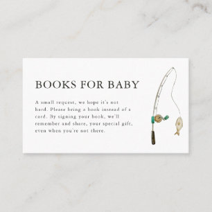 Little Fisherman Baby Shower Books for Baby Card