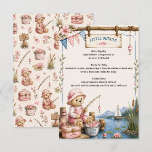 Little Fisherman Baby Shower   Little Details Enclosure Card