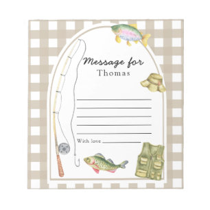 Little Fisherman Time Capsule Message Notepad