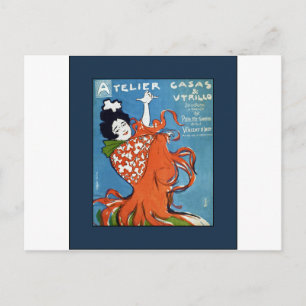 Little Flamenco Festival~Vincent D'Indy Barcelona Postcard