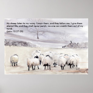'Little Flock (Christian)' Print