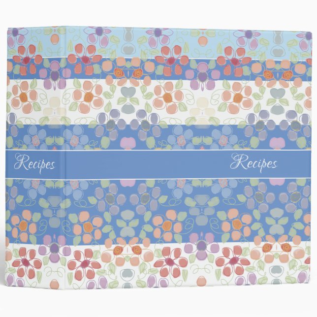 Little Floral Recipe Binder (Front/Spine)
