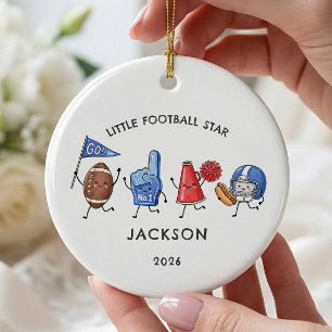 Little Football Star Personalized Ornament