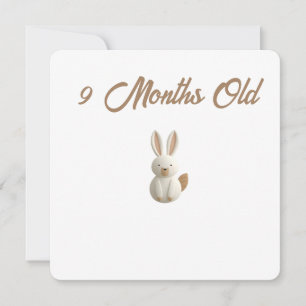 Little Forest Friends Baby Milestone Card – 9 Mont