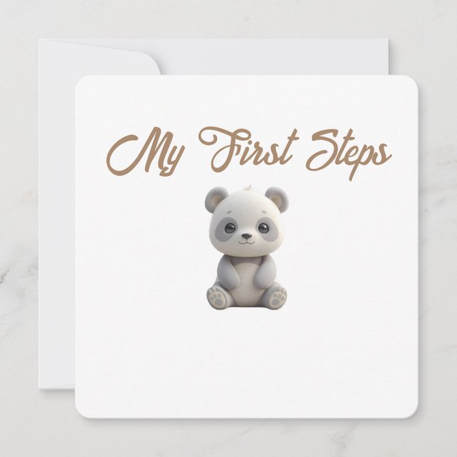 Little Forest Friends Baby Milestone Card –My Firs