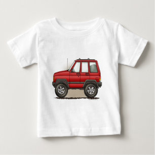 Little Four Wheel SUV Car Baby T-Shirt