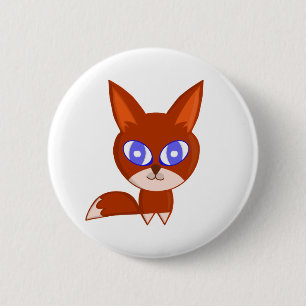 Little Fox 2 Inch Round Button