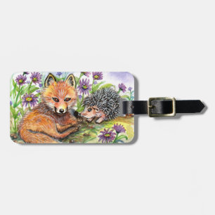 Little Fox And Hedgehog Luggage Tag