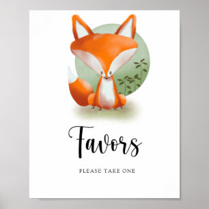 Little Fox arrive en chemin \ Affiche de cadeaux