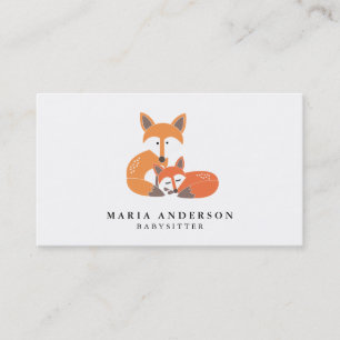 Little Fox Babysitter Cartes de visite