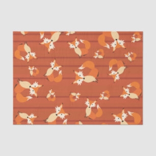 Little Fox Cute Colourful 1st Birthday Party Theme Tissue Paper