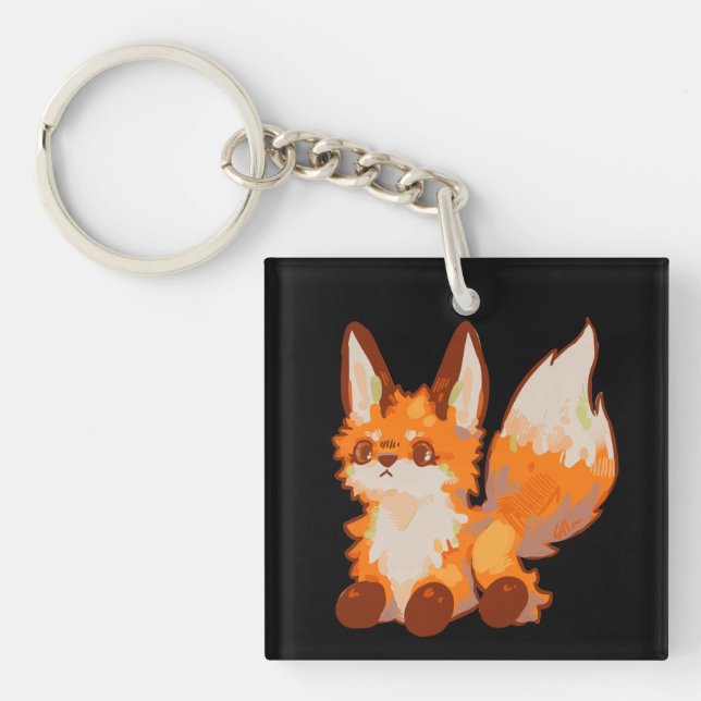 Little Fox, fox Keychain (Front)