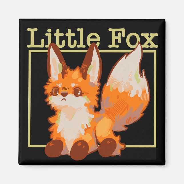 Little Fox, fox Magnet (Front)