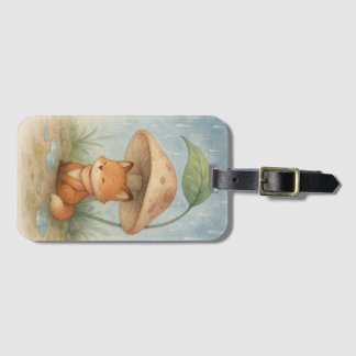 Little Fox in the Rain Luggage Tag