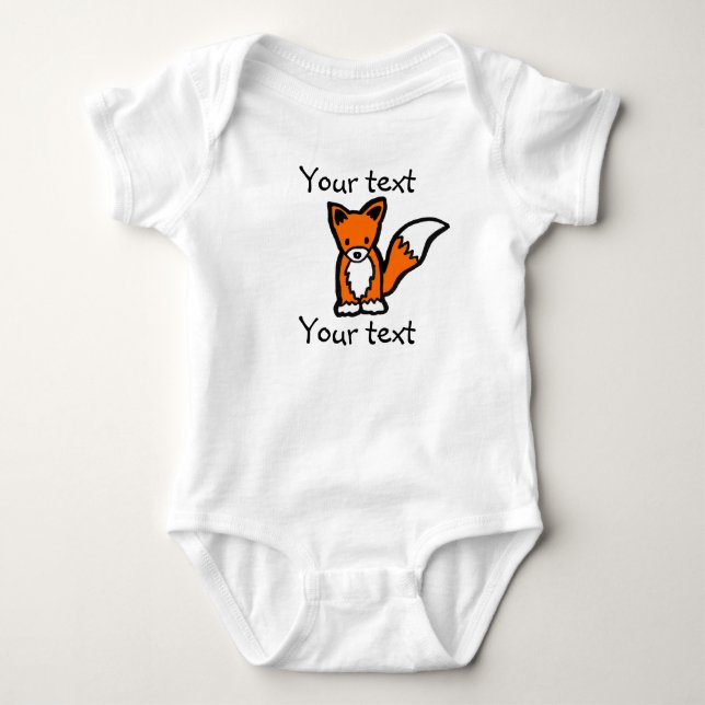 Little Fox Romper Creeper (Front)
