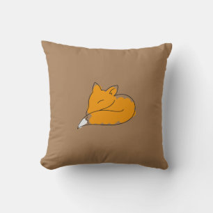 Little fox  throw pillow