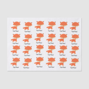 Little fox tissue paper