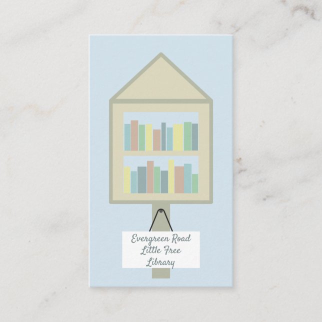 Little Free Library Custom Business Cards (Front)