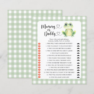 Little frog - mommy or daddy baby shower game