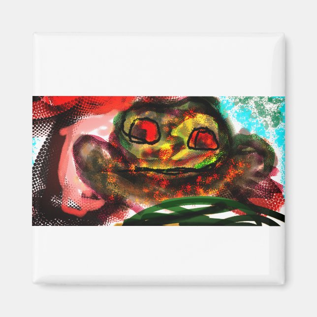 Little frog mushroom  magnet (Front)