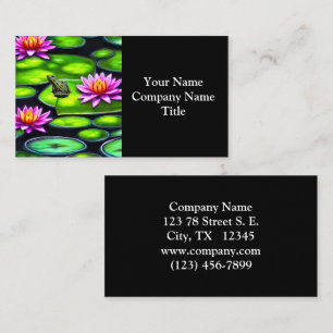 Little Frog on Lily Pad Business Card