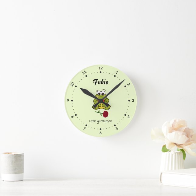 Little frog round clock (Home)