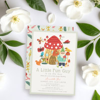 Little Fun Guy Gnome Mushroom Boy Baby Shower