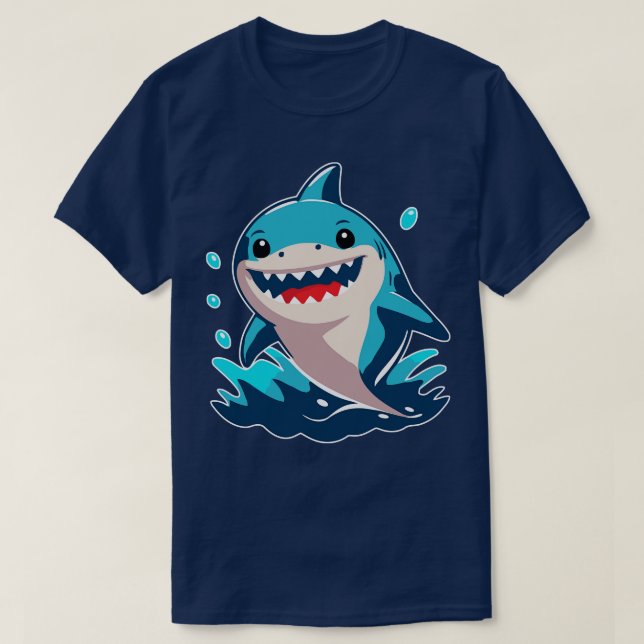Little Funny Shark T-Shirt (Design Front)