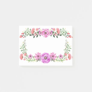 Little garden frame design post-it notes