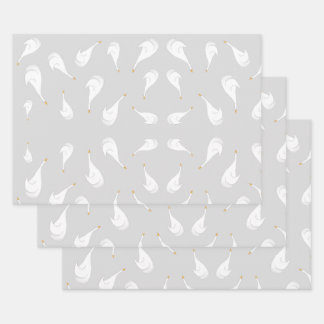 Little Geese Wrapping Paper Sheet