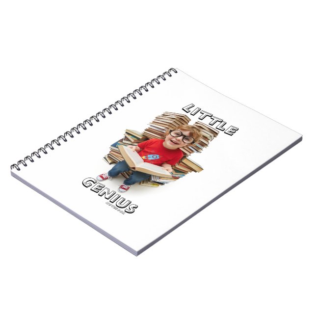 Little Genius Notebook – Smart Boy Reading (Left Side)