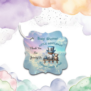 Little Gentleman Baby Shower Favour Tags